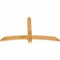 Ekena Millwork Bellingham Rough Sawn Timber Gable Bracket, Western Red Cedar, 60"W x 35"H x 2"D x 4"F, 14/12 Pitch GBW060X35X0204BEL00RWR - alternate 2